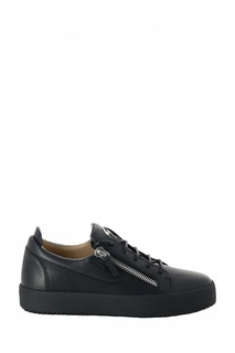 Кеды черного цвета на молнии Giuseppe Zanotti Design