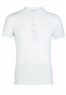 Белая футболка на пуговицах John Varvatos