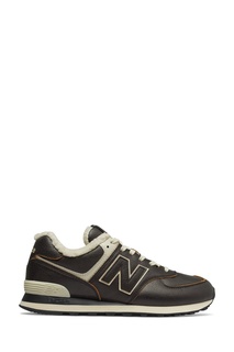 Утепленные кроссовки 574 черного цвета New Balance