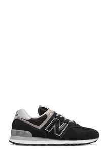 Черные кроссовки 574 с контрастными вставками New Balance