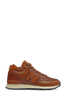 Коричневые утепленные кроссовки 574 Mid New Balance