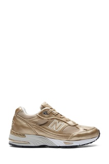 Золотистые кроссовки 991 made in UK New Balance