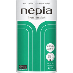 Туалетная бумага NEPIA Premium Soft с ароматом мыла 2 слоя 12 рулона