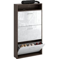 Обувница Мастер Милан-26 глянец узкая (венге - белый) МСТ-ОДМ-26-ВБ-ГЛ-УЗ