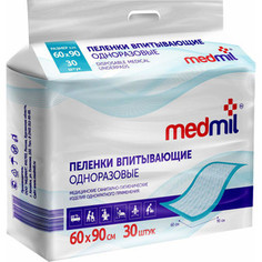 Пеленки впитывающие MEDMIL 60*90 см Оптима 30шт 4627104-431415