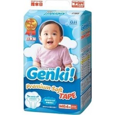 Подгузники Genki M (6-11 кг) 64 шт 4901121-522647