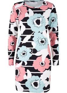 Платье в цветочек, трикотаж Bonprix