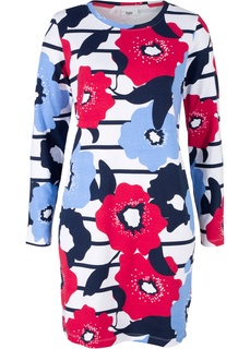 Платье в цветочек, трикотаж Bonprix