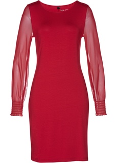 Платье с рукавами из сеточки Bonprix