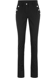 Брюки стрейчевые с декоративными пуговицами Bonprix