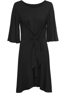 Платье с декоративным узлом, трикотаж Bonprix