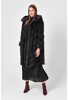 Норковая шуба с капюшоном Flaumfeder