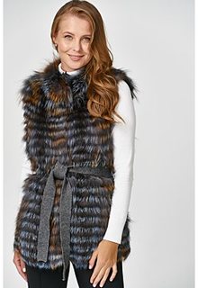 Облегченный жилет из чернобурки Virtuale Fur Collection