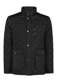 Куртка на синтепоне с отделкой экокожей Jorg Weber