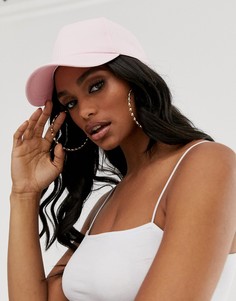 Однотонная бейсболка ASOS DESIGN - Розовый