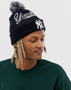 Шапка-бини с помпоном New Era New York Yankees - Черный