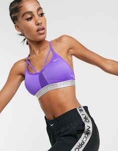 Фиолетовый бюстгальтер Nike Training aeroadapt - Фиолетовый