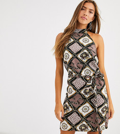 Платье с халтером и платочным принтом Vila - Мульти