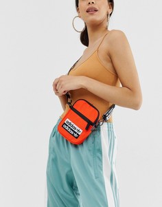 Оранжевая фестивальная сумка мини с фирменной лентой adidas Originals RYV - Оранжевый
