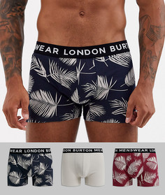 Боксеры-брифы с принтом Burton Menswear 3 шт.