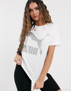 Белая футболка с логотипом Puma - Белый