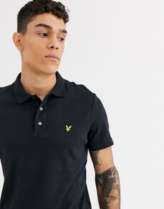 Мягкая футболка-поло Lyle & Scott - Черный