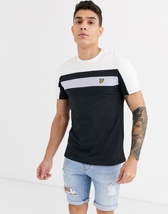 Футболка в стиле колор блок Lyle & Scott - Черный