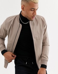Светло-бежевый бомбер Topman - Светло-бежевый