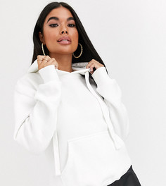 Базовый oversize-худи белого цвета Boohoo Petite - Белый