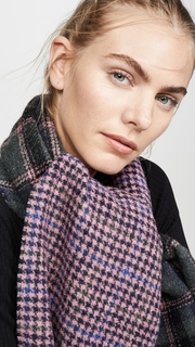 Franco Ferrari Double Faced Plaid Scarf