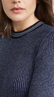 Scotch & Soda/Maison Scotch Metallic Knitted Midi Dress