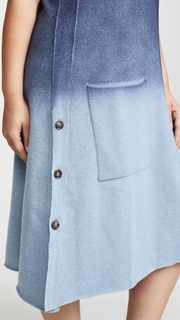 Cedric Charlier Blue Ombre Sweater Dress