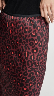 David Lerner Bias Leopard Slip Skirt