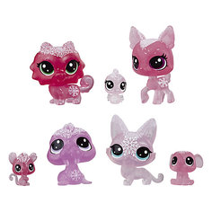 Набор фигурок Littlest Pet Shop "Холодное царство", 7 розовых петов Hasbro