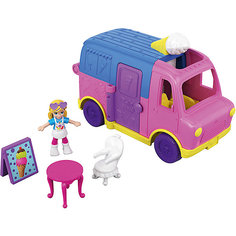 Игровой набор Polly Pocket "Полливиль" Грузовик с мороженым Mattel