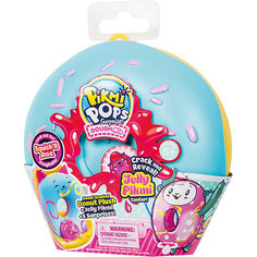 Игровой набор Moose Pikmi Pops "Большой плюшевый пончик", голубой