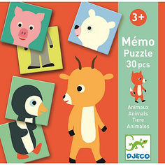 Настольная игра Djeco "Мемо" Животные