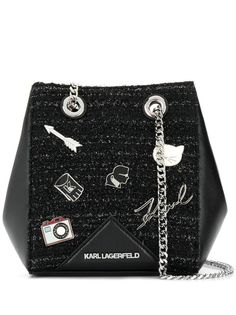 Karl Lagerfeld сумка-ведро с отделкой металлическими деталями
