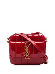 Saint Laurent стеганая каркасная сумка Vicky