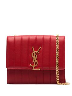 Saint Laurent стеганый клатч Vicky