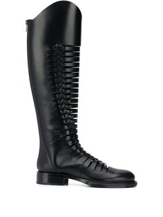 Ann Demeulemeester плетеные сапоги