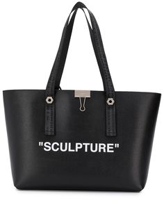 Off-White сумка-тоут с надписью