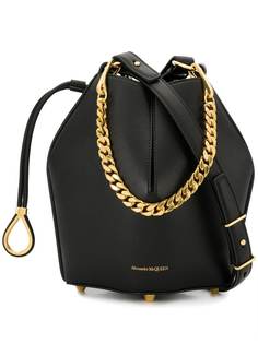 Alexander McQueen сумка-ведро с цепочной отделкой