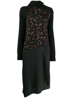 McQ Alexander McQueen платье с высоким воротником