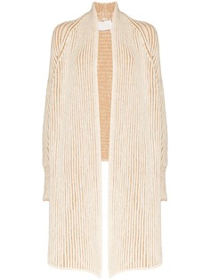 Chloé длинный трикотажный кардиган с шарфом