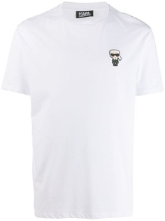 Karl Lagerfeld футболка с нашивкой Ikonik