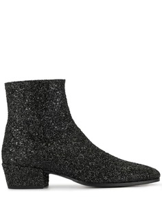Saint Laurent ботильоны с блестками