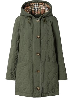 Burberry стеганое пальто