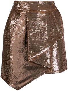 Alexandre Vauthier юбка мини со складками и пайетками