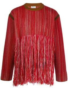 Acne Studios джемпер с бахромой
